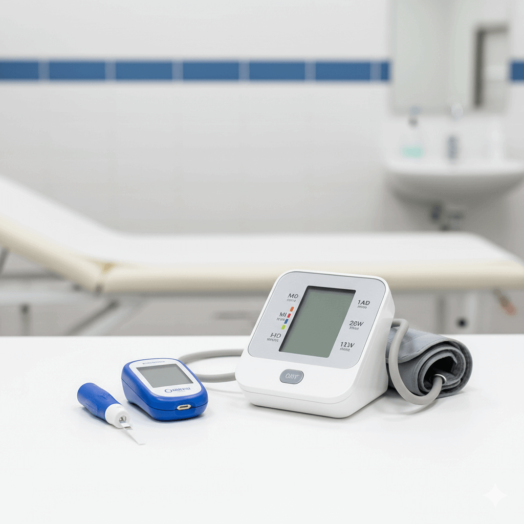 Aferição de Pressão e Glicemia